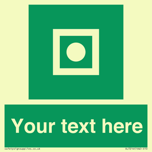 Custom sign safe condition Shipboard general alarm